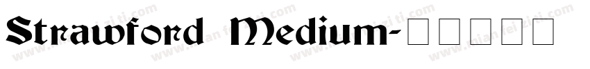 Strawford Medium字体转换